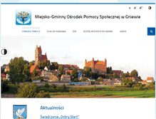 Tablet Screenshot of mgops.gniew.pl